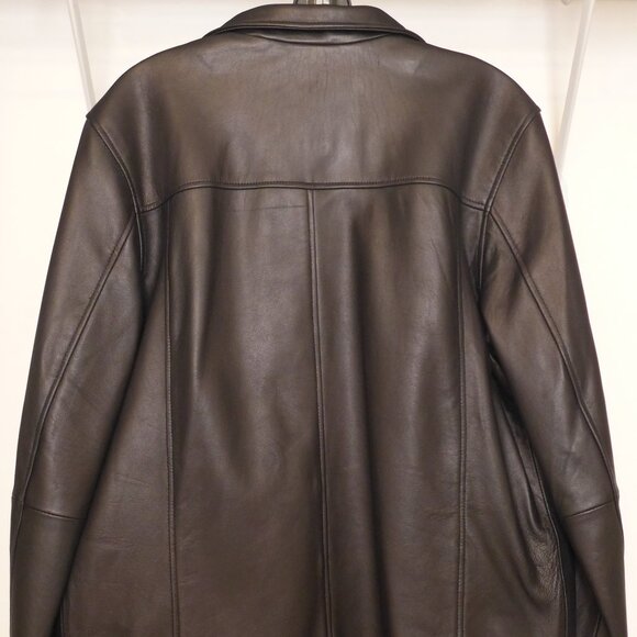 Emanuel Ungaro Paris Medium New Zealand Lamb Black Leather Jacket - Picture 2 of 9